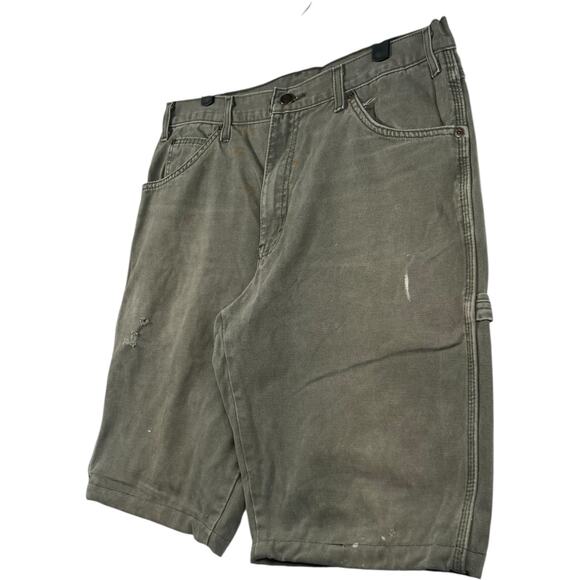 Vintage Dickies Distressed Denim Shorts 34 - Picture 3 of 7